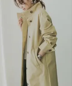 KBF＋　スタンドカラーロングコート