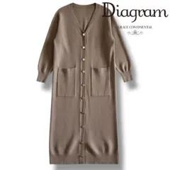 美品♡ ダイアグラム グレースコンチネンタル ニット ロング カーディガン