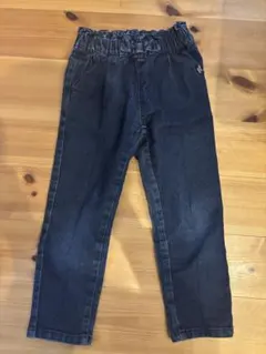 ダークブルーデニムパンツ ゴムウエスト 120