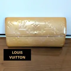 美品　LOUIS VUITTON　ルイヴィトン　ヴェルニ 長財布 ベージュ