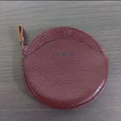 コインケース　丸型　円形　ボルドー