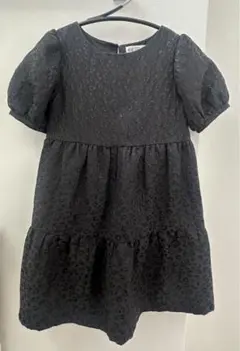 【H&M】ティアード キッズ ワンピース レオパード柄115cm