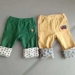 4✿MIKIHOUSE ミキハウスホットビスケッツ 80センチ ズボンくるま