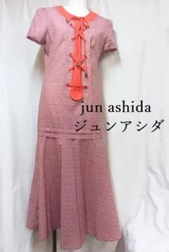 ジュンアシダ】タマムシ光沢 ツヤ ノースリーブワンピース 大版