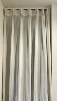 未使用品/オフホワイト ドレープカーテン80×210cm/積水ハウスセミオーダー