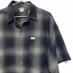 Cal Top キャルトップ USA製 オンブレチェック半袖シャツ XL