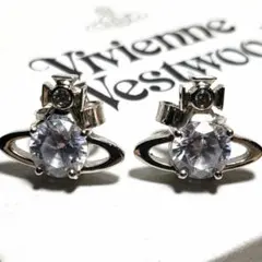 Vivienne Westwood オーブ ビジュー シルバー ピアス 極美品