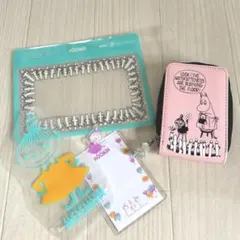 ムーミン リトルミィ　カードケース　チャック付きパックのセット