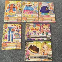 アイカツカード　ヴィヴィッドキスレアカード6枚セット 夏樹みくる　新条ひなき