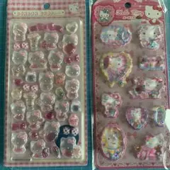 ハローキティ硬いシール ウォーターシール 2枚セット