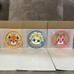 どうぶつの森 クリアコースター ミッチェル、アップル、ペーターの３点セット