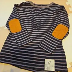 DITTOMARK ストライプ 長袖カットソー 肘パッチ１２０センチ♡