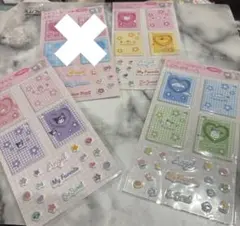 コレクトブック風スポンジシール　セット売り　yk2 サンリオ