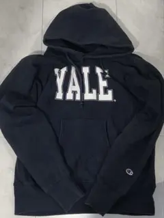 Champion リバースウィーブ YALE パーカー ネイビー Lユニセックス