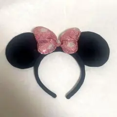 ディズニー　ミニーカチューシャ