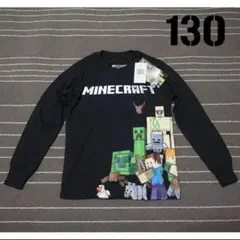 【No.1024】Minecraft マインクラフト　黒　 長袖　130