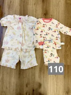 ディズニープリンセス　パジャマセット　2組　UNIQLO しまむら　110サイズ