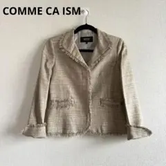 COMME CA ISM コムサイズム ツイードジャケット ベージュ系 M