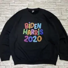 GILDAN スウェット バイデン ハリス カラフルロゴ アメリカ