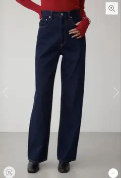 AZUL DENIM ハイウエストワイドデニム　アズール