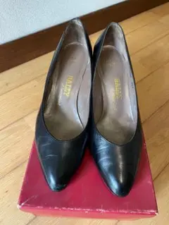BALLY 黒 ポインテッドトゥヒール 2½ E