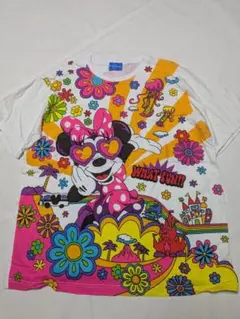 TOKYO DISNEY RESORT ディズニー ミニーマウス 総柄Tシャツ