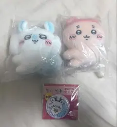 【匿名発送】ちいかわ クリップぬいぐるみ モモンガ　古本屋 モモンガ缶ミラー