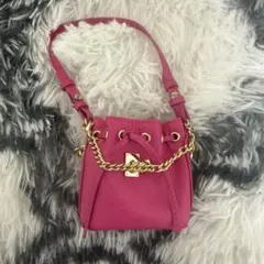 サマンサタバサ ミニバッグチャーム ピンク