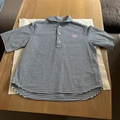 未使用級✨ダントン 半袖シャツ ラウンドカラー オックスフォード