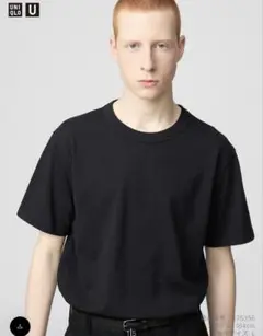 ユニクロ　クルーネックTシャツ　黒ブラック　Sサイズ　ユニセックス
