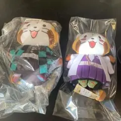２コセット　鬼滅の刃×ラスカルコラボ ぬいぐるみ