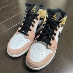 美品 Nike GS エアジョーダン1 Mid Flight Club 25cm