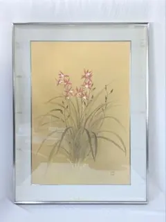 西田俊英、【花蔭】、希少な額装用画集画、新品高級額 額装付、状態良好 西田俊英、【花蔭】、希少な額装用画集画、新品高級額 額装付、状態