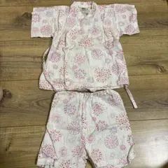 ベビー甚平 花火柄 上下セット
