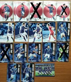 Calbee ポテトチップス サッカー日本代表　カードのみ15枚セット