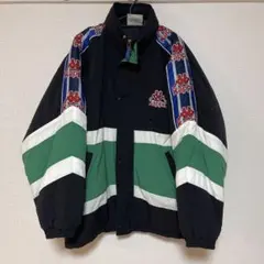 激レア バルセロナ レトロ ジャケット ターコイズ L ナイロン トラック