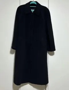 コジャーナ　ウール　アンゴラ　ステンカラー　ロングコート　東京スタイル　黒