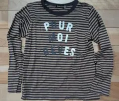 BeBe ストライプ 長袖カットソー