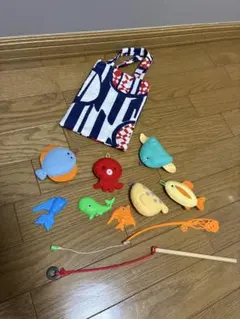 お魚釣りセット　さかなつり　ハンドメイド　フェルト