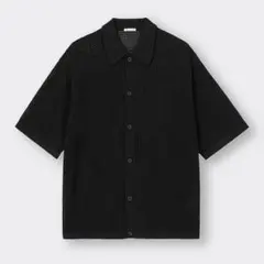 GU ウォッシャブルメッシュニットシャツ