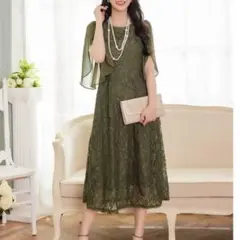【新品未使用✨】DRESS+ 総レースワンピース ドレス 結婚式 お呼ばれ S