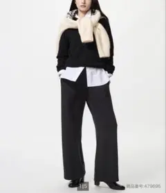 UNIQLO ウォームフリースストレートパンツ 丈短め XSサイズ