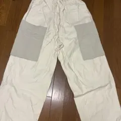 ニコアンド　カーゴパンツ　ホワイト　フリーサイズ