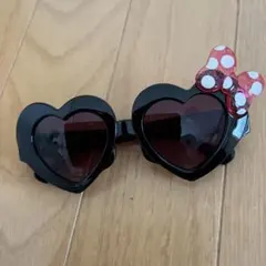ミニーマウス ハート型サングラス
