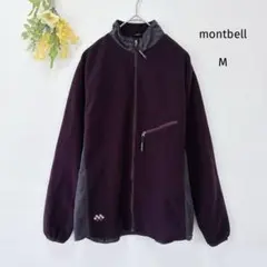 モンベル シャミース ライニングジャケット M パープル フリース アウトドア