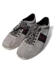 GUCCI グッチ スニーカー シルバー ラメ ウェブライン スタッズ - メルカリ