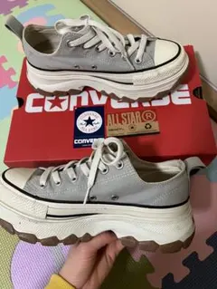 CONVERSE ALL STAR REACT グレー厚底スニーカー