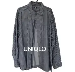 UNIQLO ストライプ 長袖シャツ XL