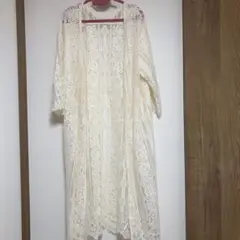 LOWRYSFARM ロングカーディガン 花柄ガウン ワンピース
