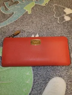 Michael Kors オレンジ 赤 長財布